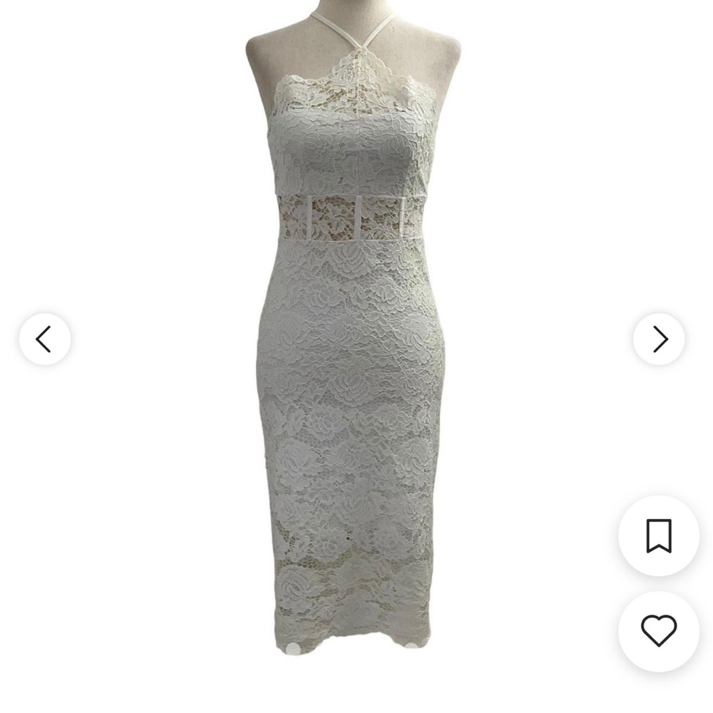 Halter White Dress - Express